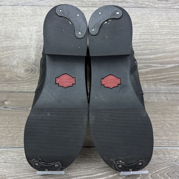 Harley-Davidson Jammie Women's Sz 8M Black Leather Buckle Zip Moto Boots D85259 - Picture 7 of 12